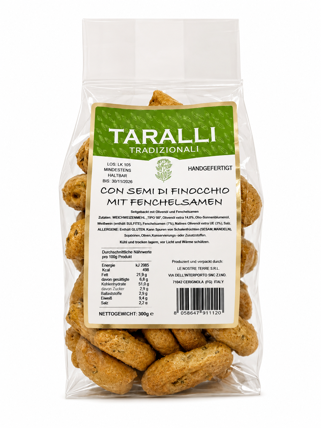 Taralli Finocchio – mit Fenchelsamen