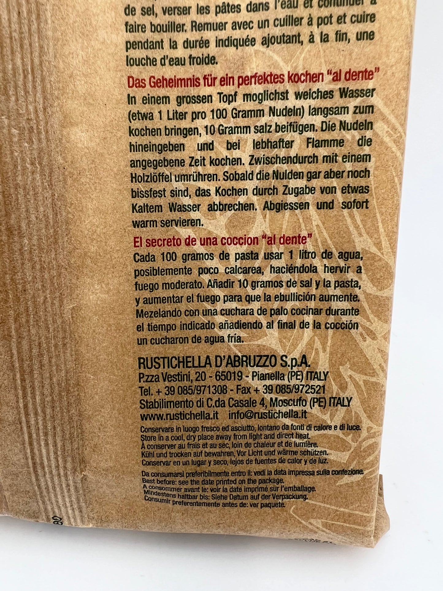 Rustichella d´Abbruzzo: Nudeln aus Hartweizengrieß