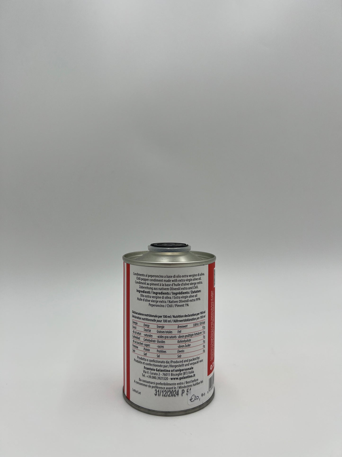 GALANTINO - Olio Extra Vergine Di Oliva Peperoncino - Peperoni