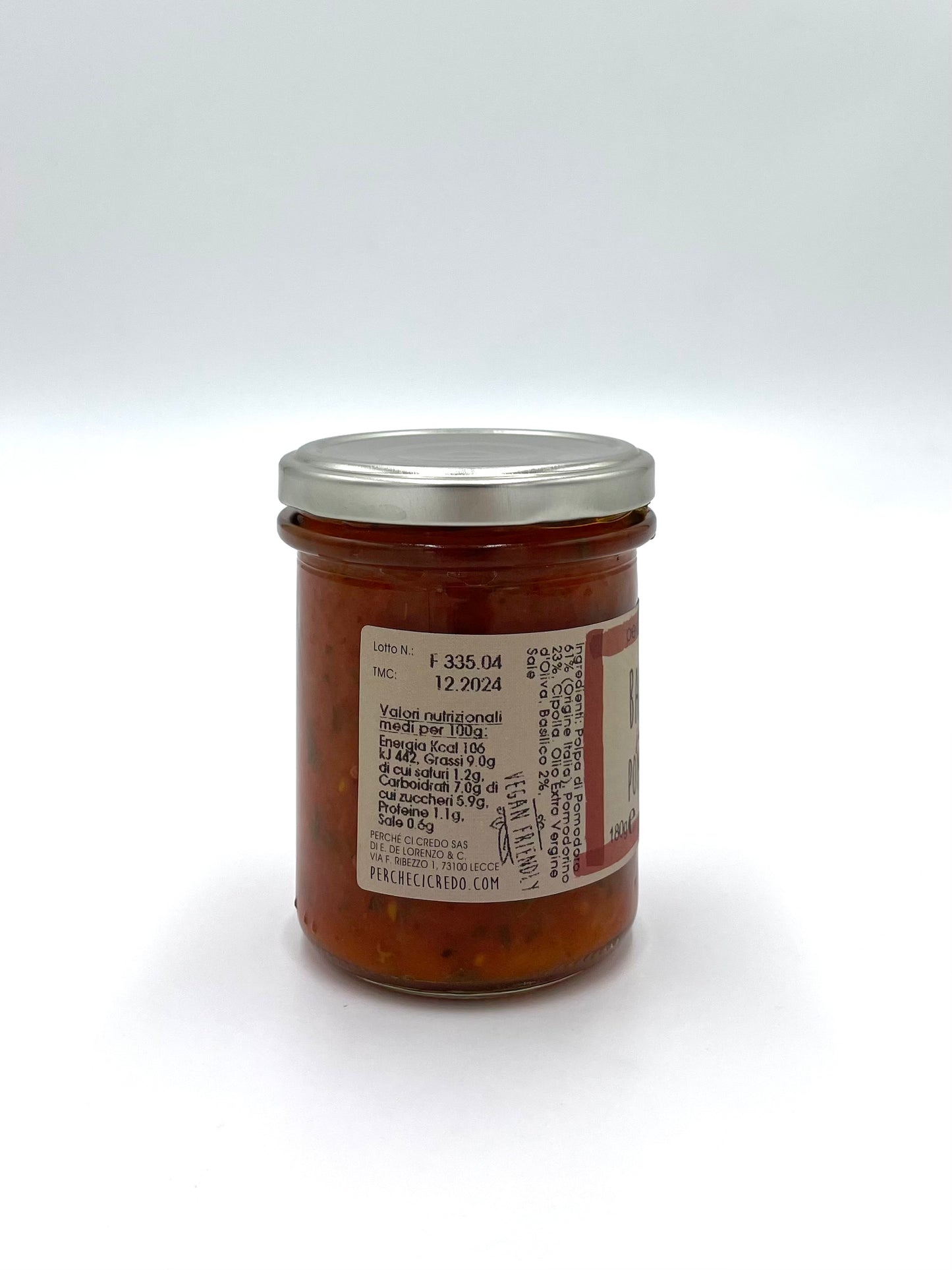 Perché ci credo - BASILICO SUGO DI POMODORINI BASILIKUMSAUCE MIT KIRSCHTOMATEN