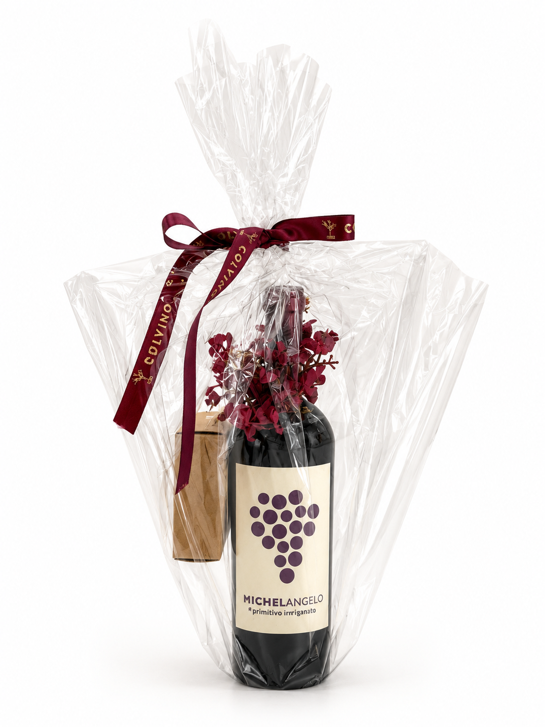 Geschenkset Primitivo Rotwein und Baci Pralinen