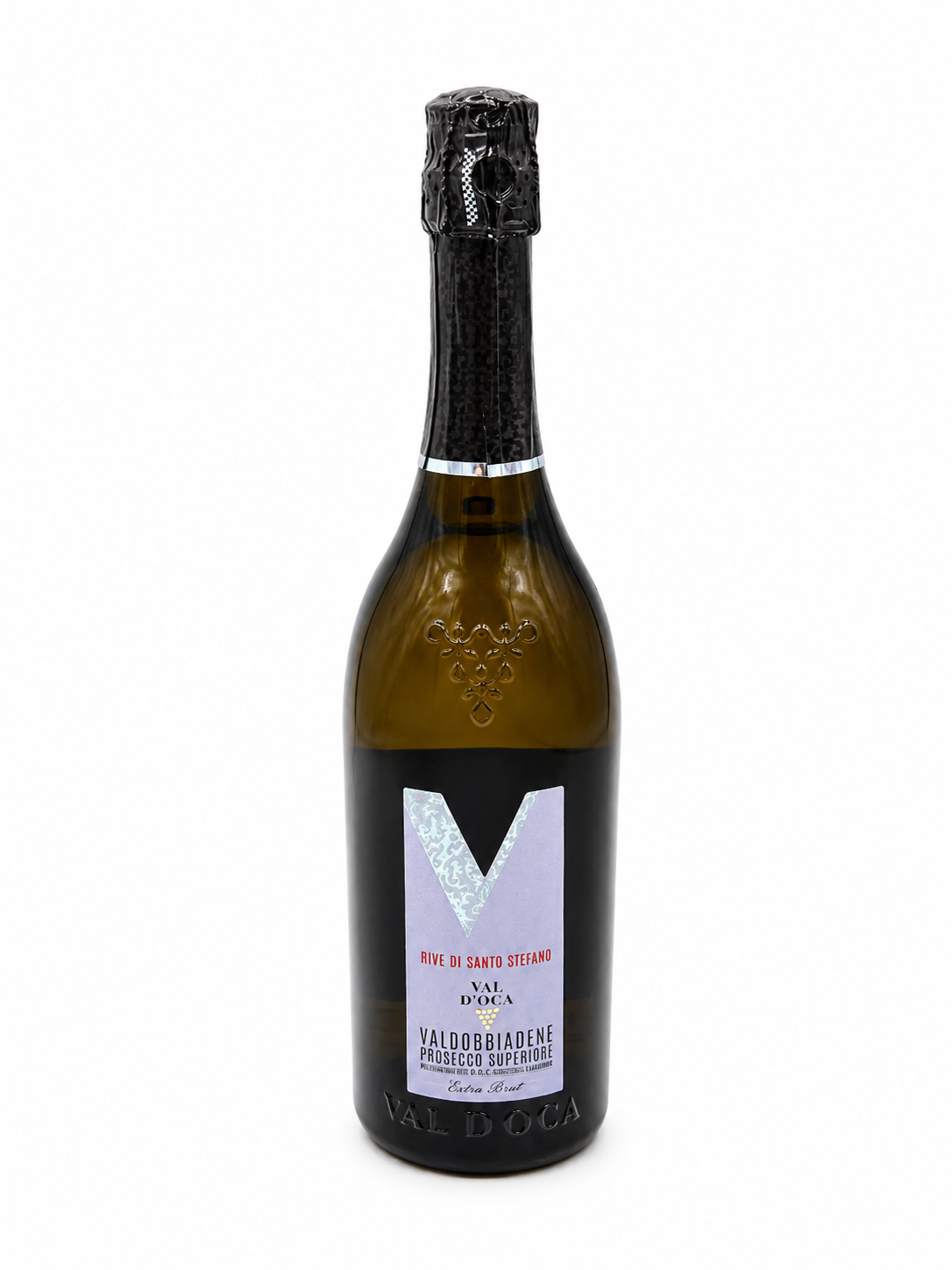 Geschenkset Val D'Oca Valdobbiadene Prosecco Superiore Rive di Santo Stefaund +Trüffelchips + Blumendeko