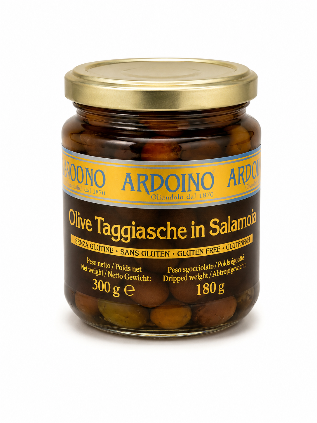 Olive Taggiasche in Salamoia – Ardoino – Taggiasca Oliven in Salzlake