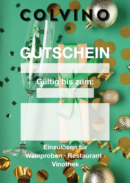 Colvino Geschenkgutschein - Weihnachten Grün