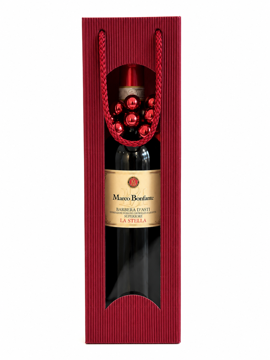 La Stella - Marco Bonfante - Barbera d’Asti Superiore mit Weihnachtsdeko