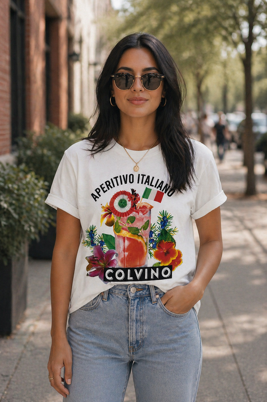 T-Shirt Frauen: Aperitivo Italiano