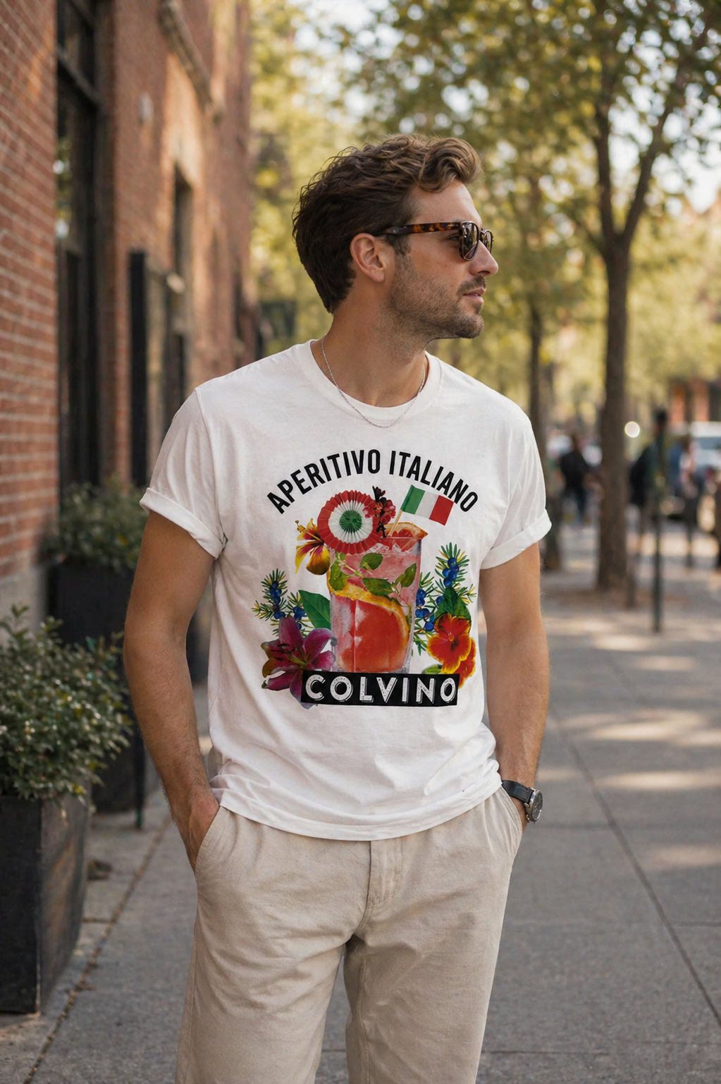 T-Shirt Herren: Aperitivo Italiano
