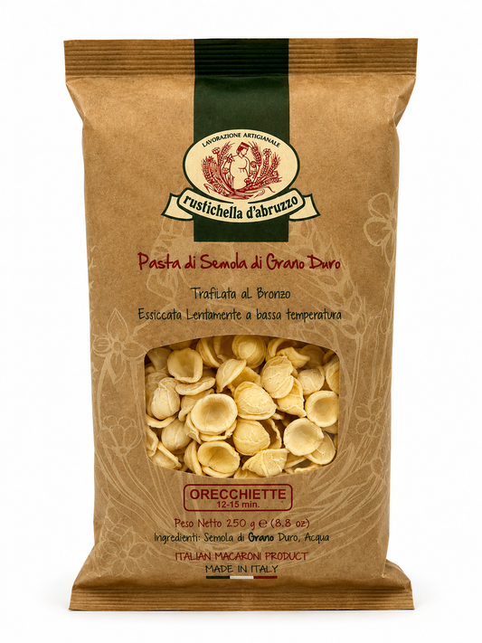 Rustichella d’Abruzzo Orecchiette – Premium-Pasta aus Hartweizengrieß